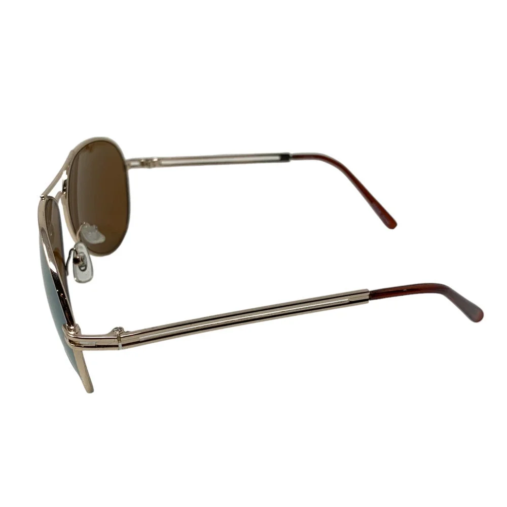 Vintage NEW Y2K Dyce Aviators Bronze Mirrored Sunglasses Top Gun Maverick